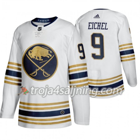 Buffalo Sabres tröja Jack Eichel 9 50th Anniversary 2019-2020 Adidas Vit Authentic - NHL Tröjor Herr